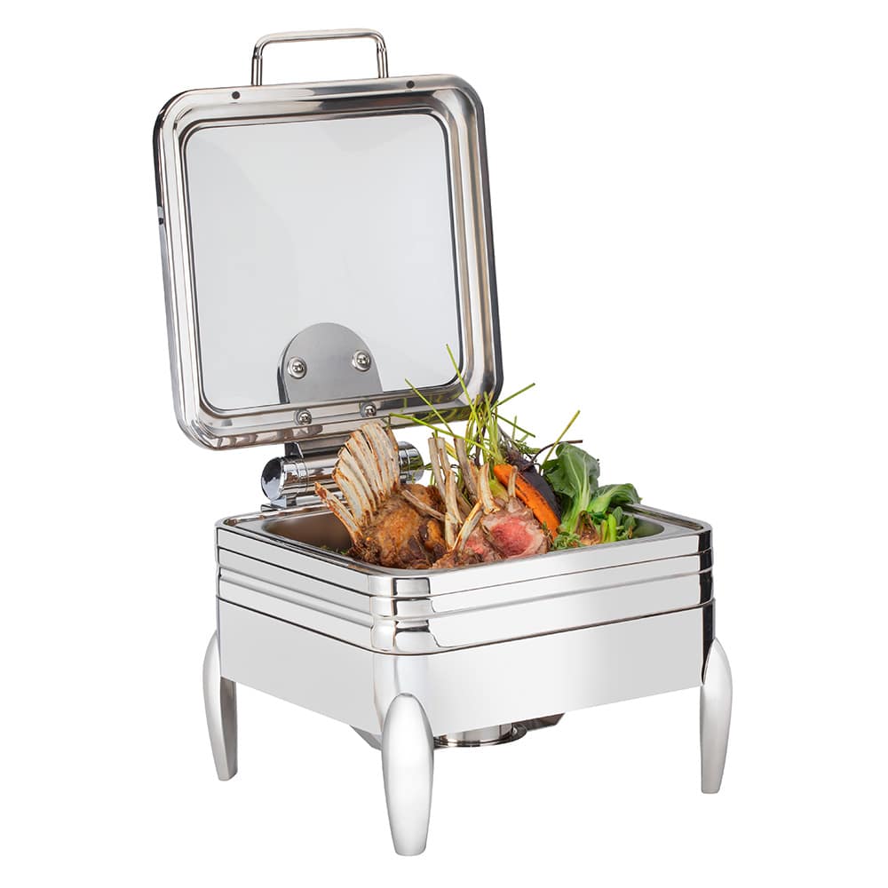 rosseto-de-luxe-cp402f-chafing-dish-eckig-edelstahl-glasdeckel image 1