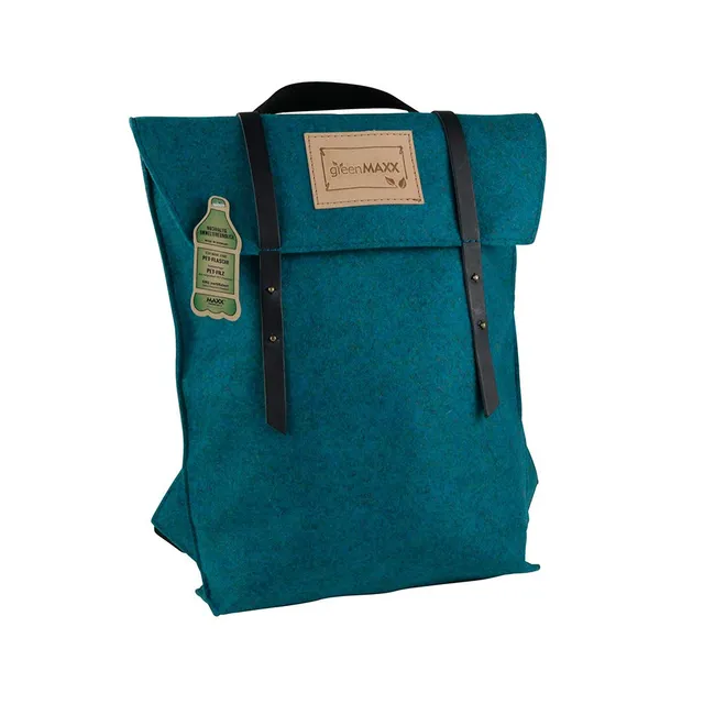 biozoyg-sansa-pet-filz-rucksack-shopper-26x38x8-cm-petrol image 1