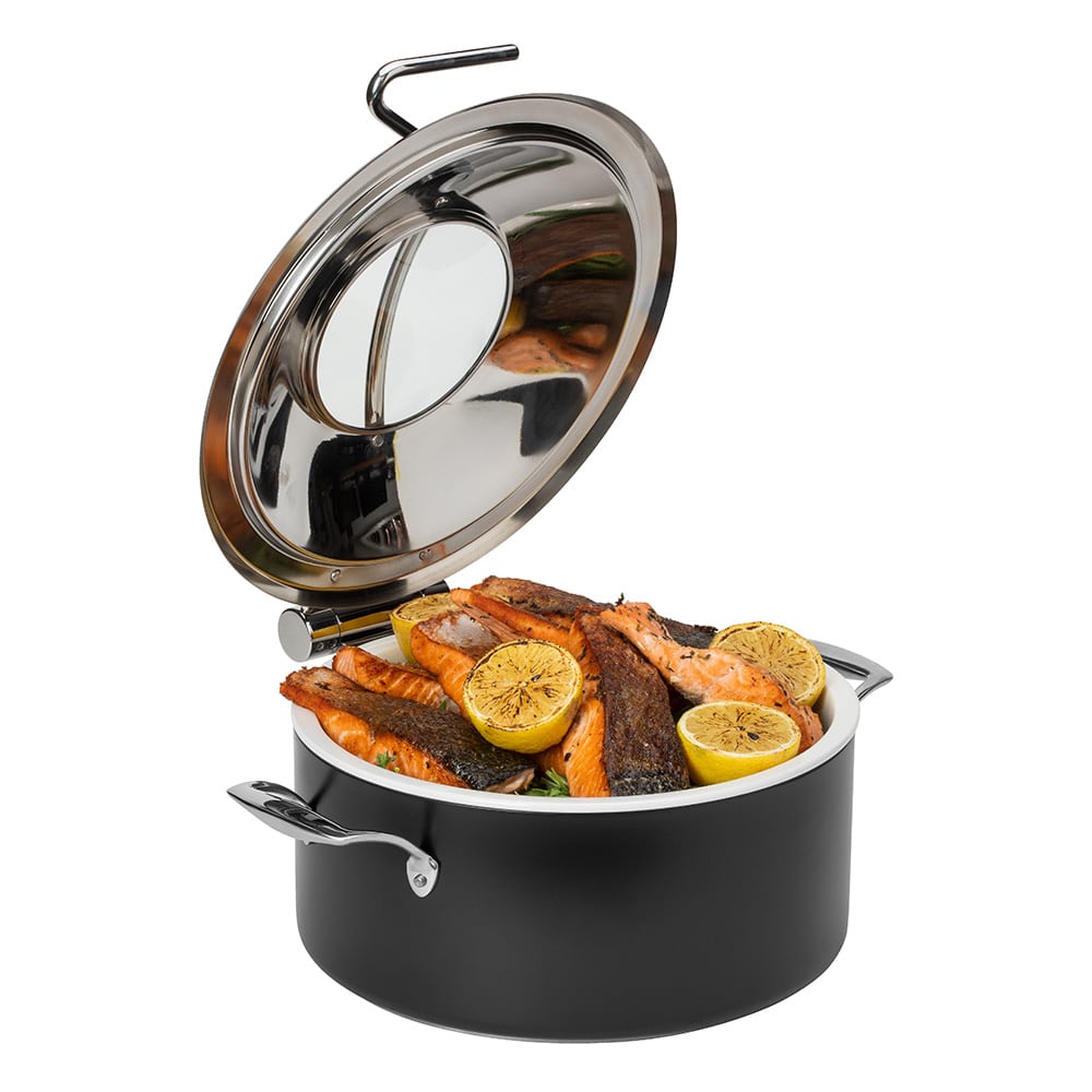 rosseto-home-style-cp101-chafing-pot-schwarz-mit-soft-close-deckel image 2