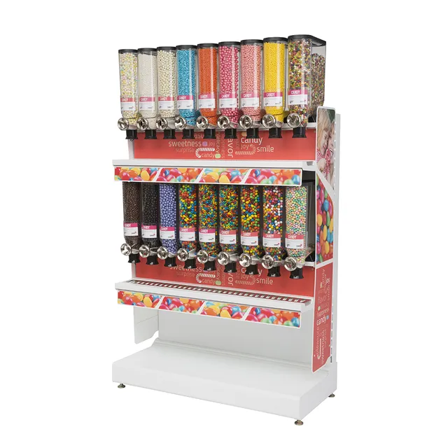 rosseto-bulkshop-gondola-system-kit-a-bulk-food-dispenser-station image 1