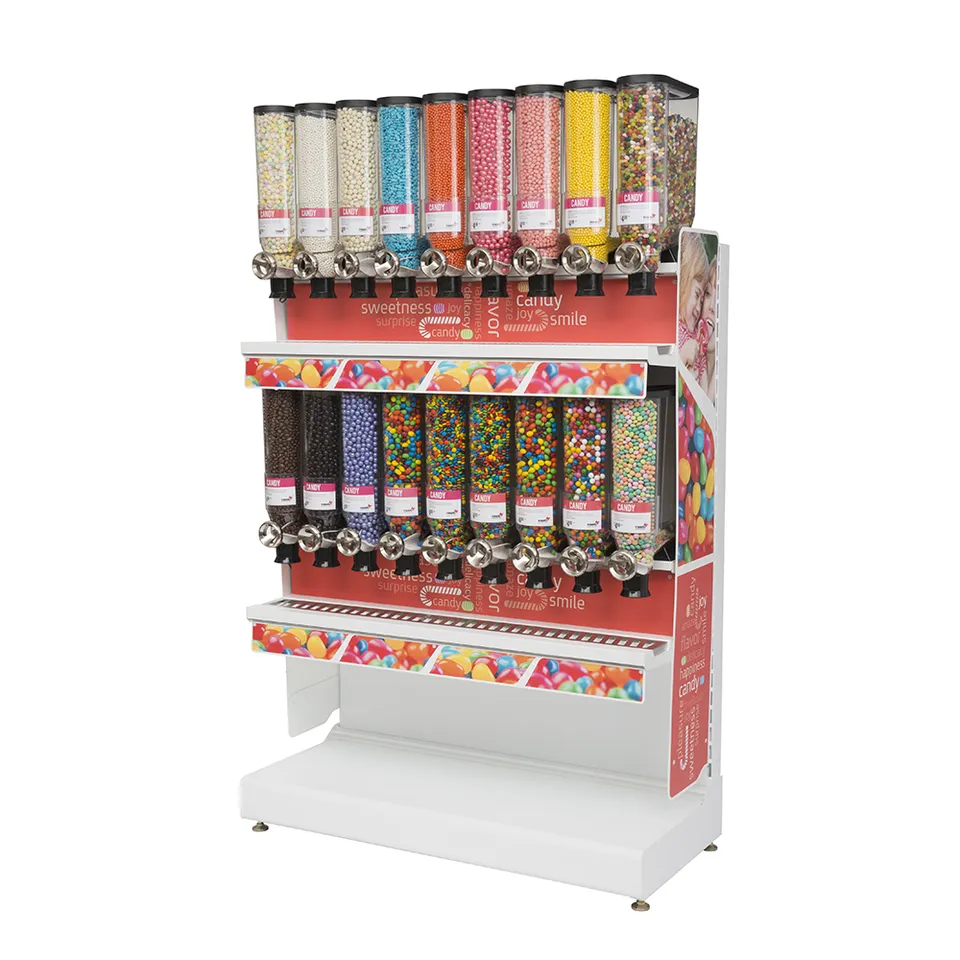 rosseto-bulkshop-gondola-system-kit-a-bulk-food-dispenser-station image 1