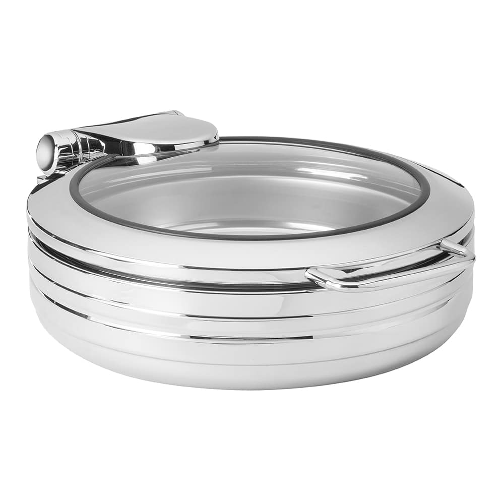 rosseto-de-luxe-cp403-chafing-dish-rund-edelstahl-mit-glasdeckel image 1