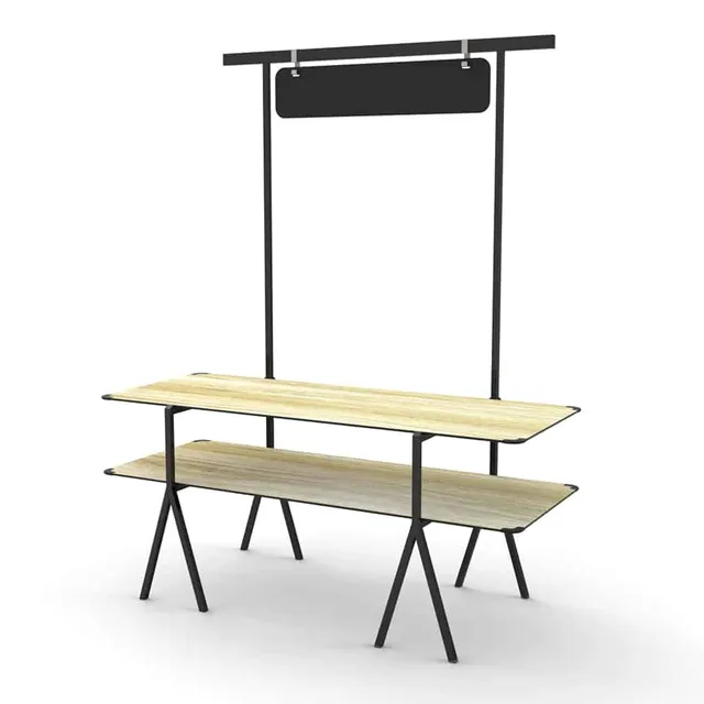 rosseto-modulite-mt-2002nwb-2-ebenen-set-naturholz-tafel-schwarz image 1