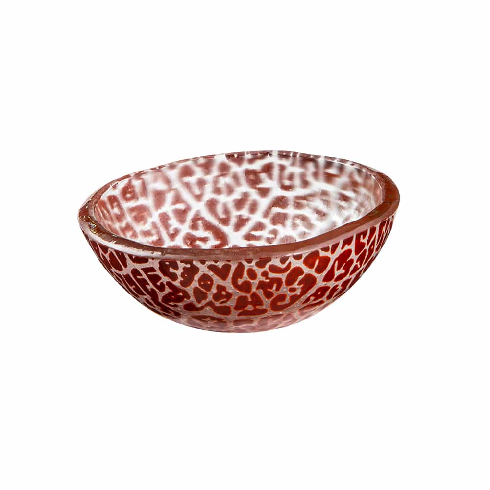 rosseto-kalderon-foglia-mini-glasschale-cognac-12er-set-gls056c image 1