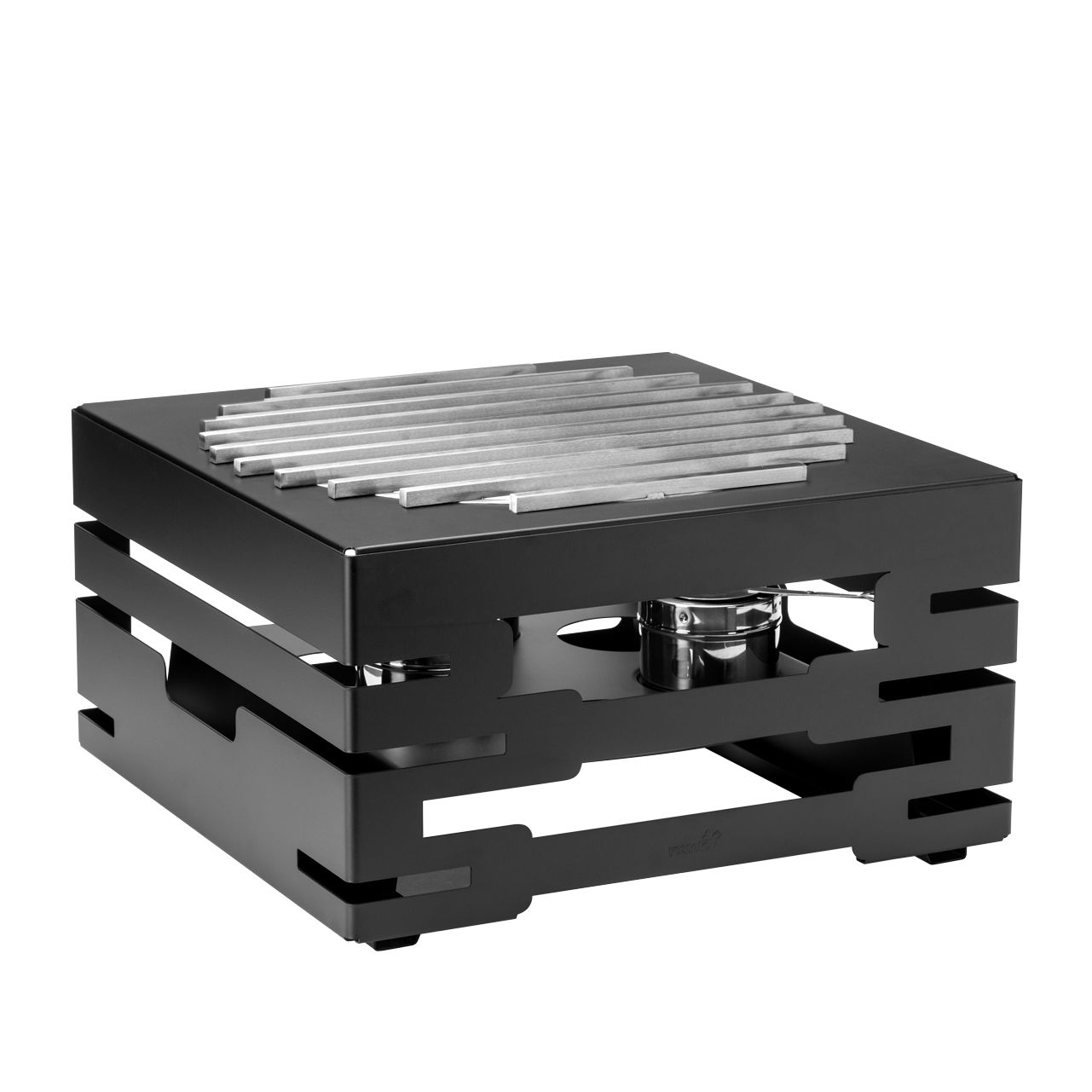 rosseto-multi-chef-sk085-chafing-warmer-eckig-schwarz-matt-mit-grill image 4