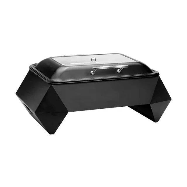 rosseto-diamond-multi-chef-sk078-chafing-dish-10-schwarz-mit-soft-close-deckel image 1