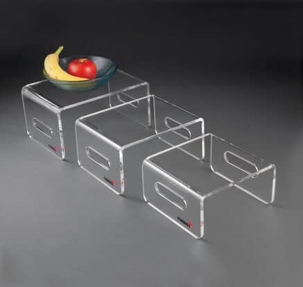 rosseto-rdc107-clear-acrylic-rechteck-riser-3er-set image 1