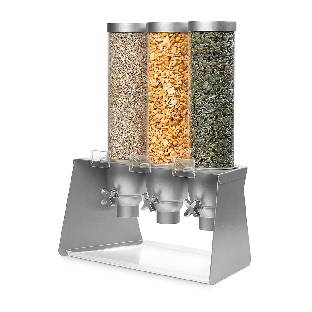rosseto-ez-serv-ez564-tisch-spender-3x-1-3-gallonen-mit-grauem-metallst-nder image 1