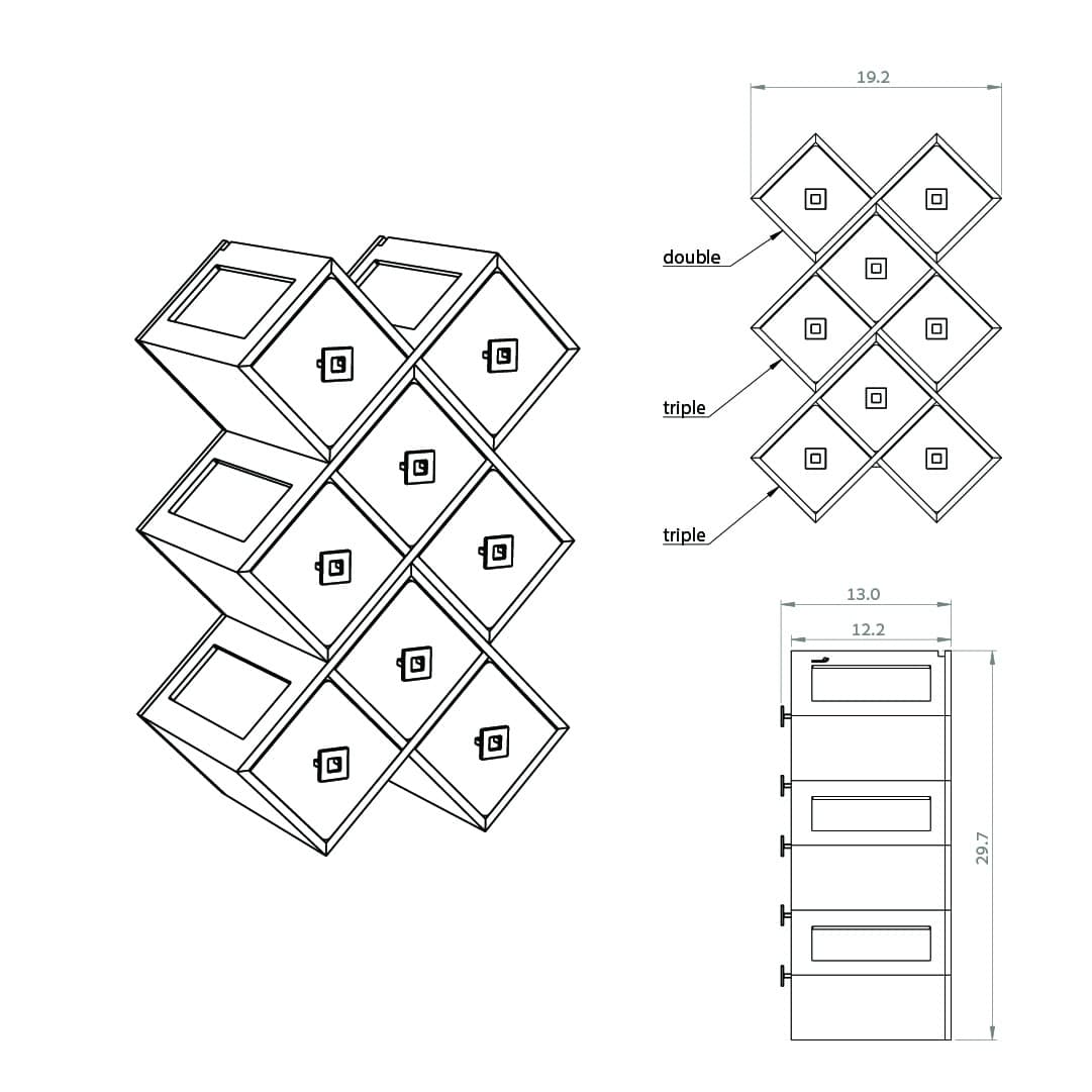 rosseto-bk300-triple-bamboo-honeycomb-bakery-mit-schublade image 7