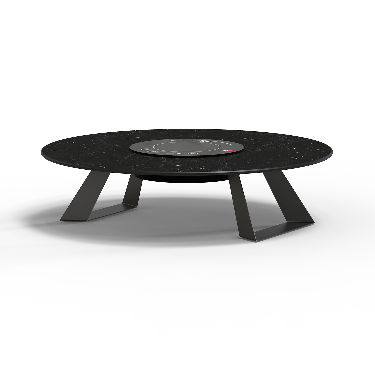 rosseto-alto-hplrsi90-induktions-riser-rund-25-black-marble-hpl image 1