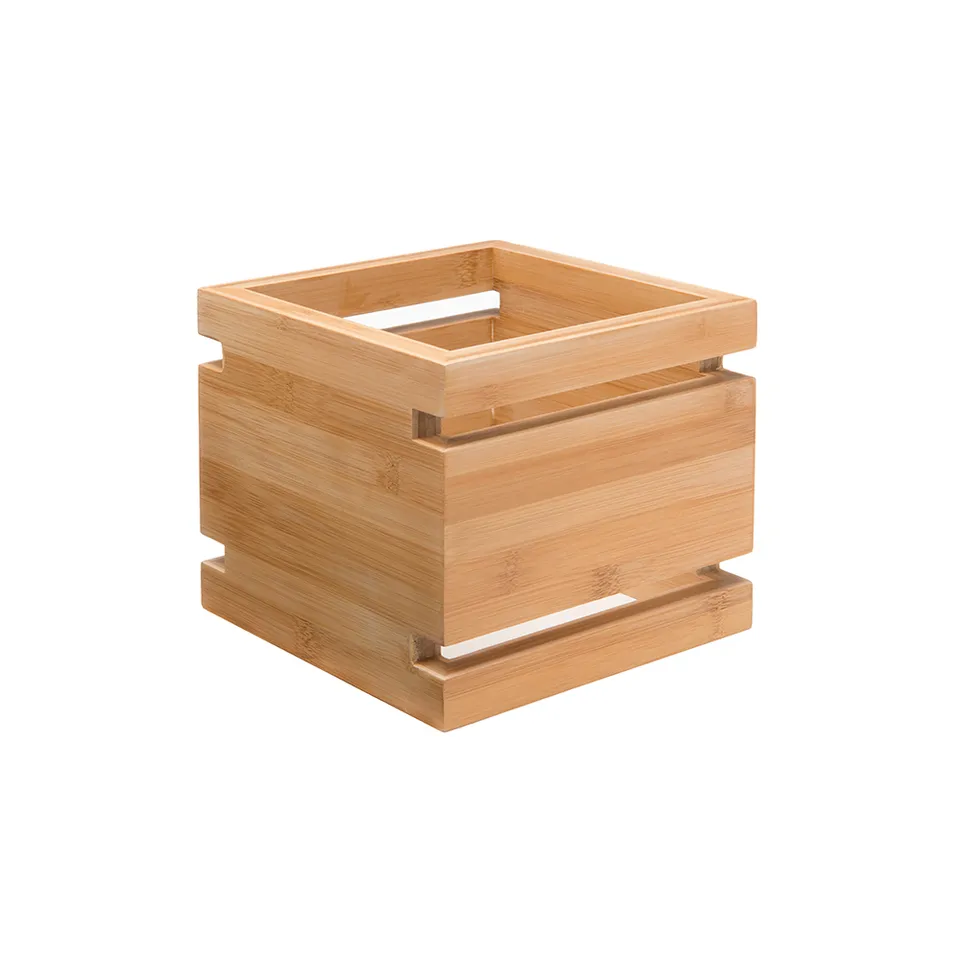rosseto-skycap-sw101-bambus-buffet-riser-quadratisch-multi-level-6-zoll-natur image 1