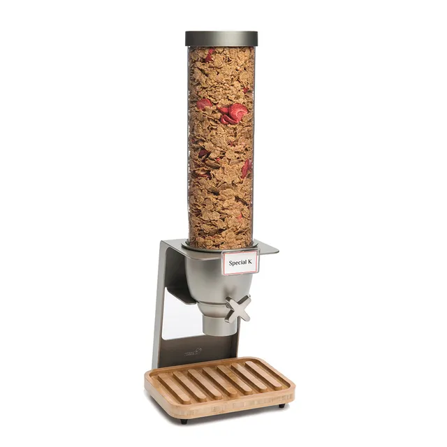 rosseto-ez-serv-table-top-dispenser-mit-bambus-tablett-1-3-gallonen-ez545 image 1