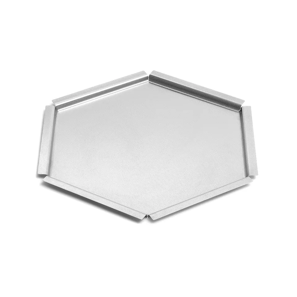 rosseto-honeycomb-sm120-tablett-16-edelstahl-strukturiert-medium image 1