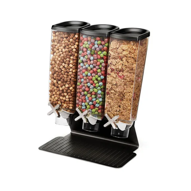 rosseto-ez-pro-ez50399-cerealien-spender-3x-3-8l-schwarz image 1