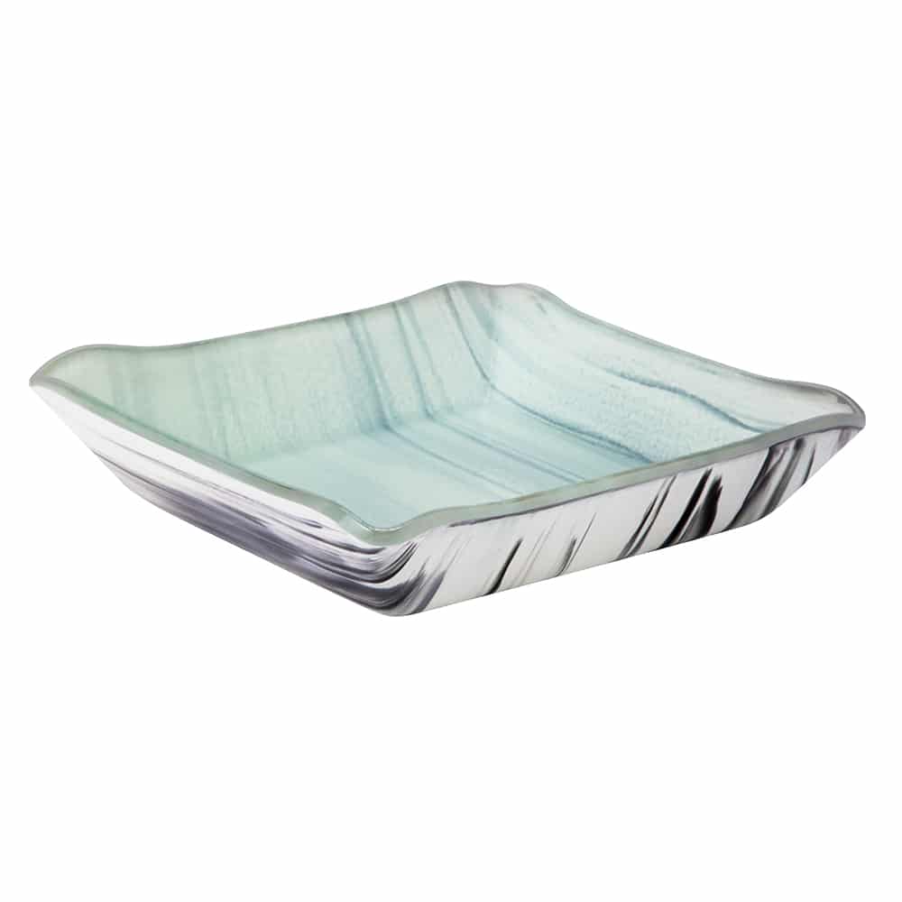 rosseto-aroma-gls063bw-konische-schale-eckig-schwarz-wei-ven-glass-collection image 1