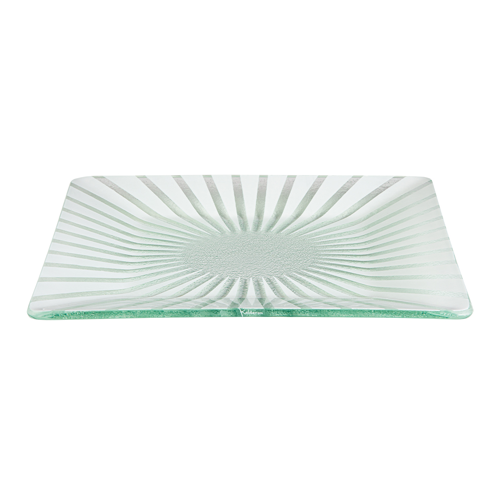 rosseto-kalderon-stelo-gls033w-glasplatte-eckig-wei-35-5-cm image 1