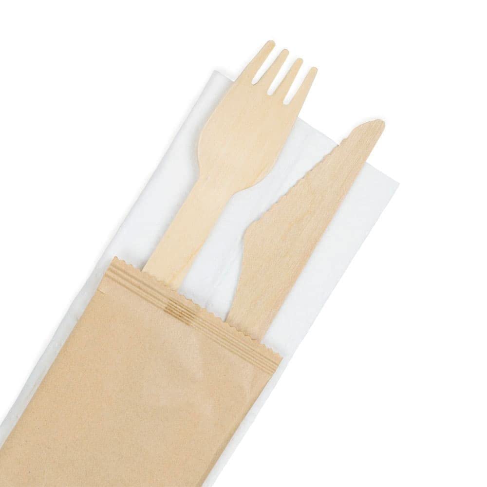 biozoyg-holz-besteck-set-16cm-mit-serviette-gabel-messer-400er-gro-packung image 1