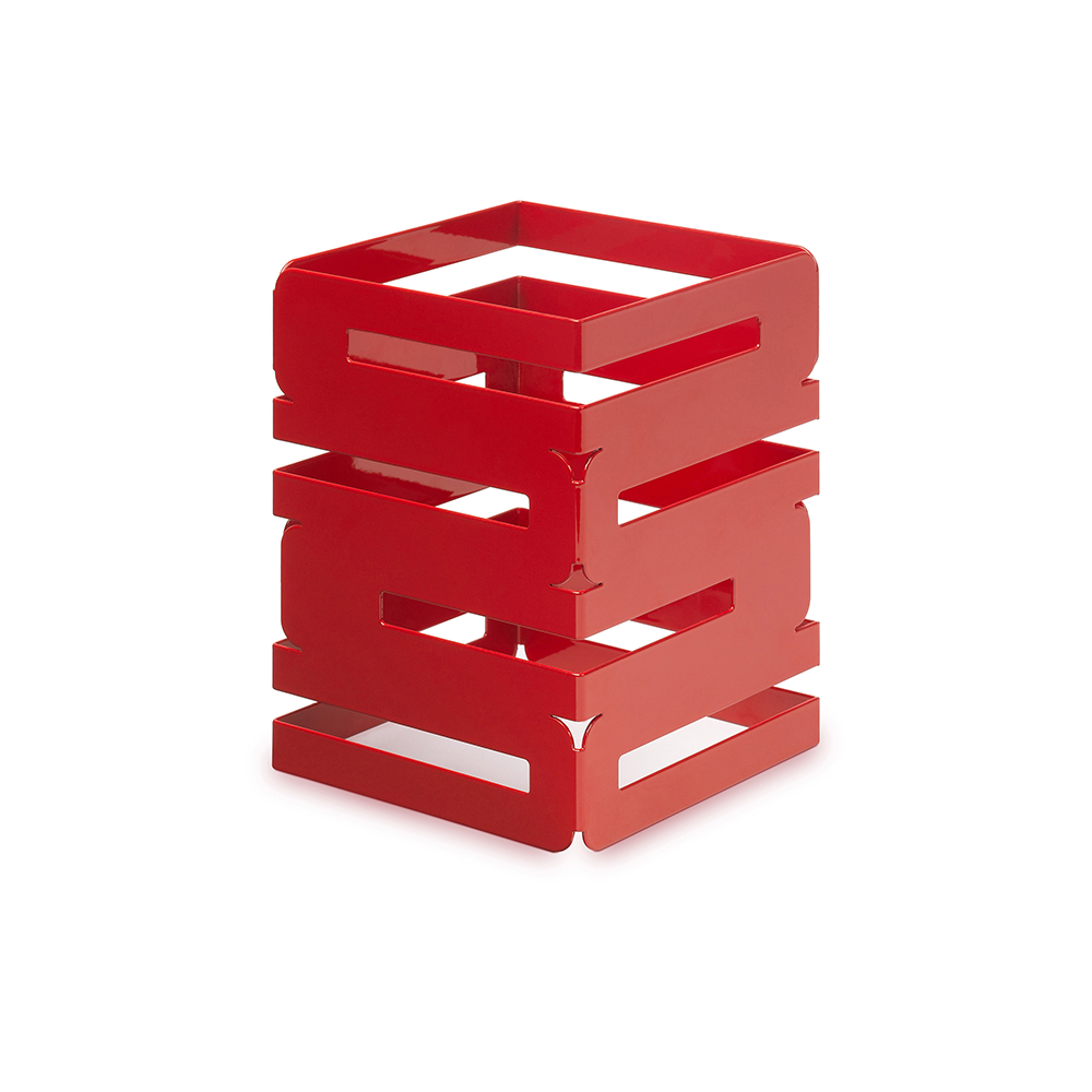 rosseto-skycap-8-zoll-riser-quadrat-rot-glanz-stahl-sm185 image 1