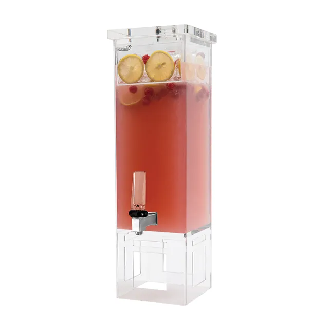 rosseto-ld111-2-gallonen-getr-nkespender-eckig-acryl-mit-basis image 1