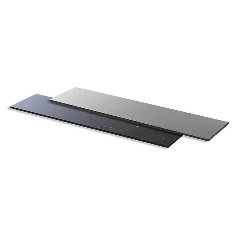 rosseto-hpl006cgbm-schmale-wendbare-hpl-platte-concrete-gray-black-marble image 1
