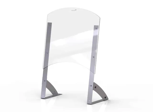 rosseto-ag206-avant-guarde-shield-serve-buffet-spuckschutz-24-zoll-klar image 1
