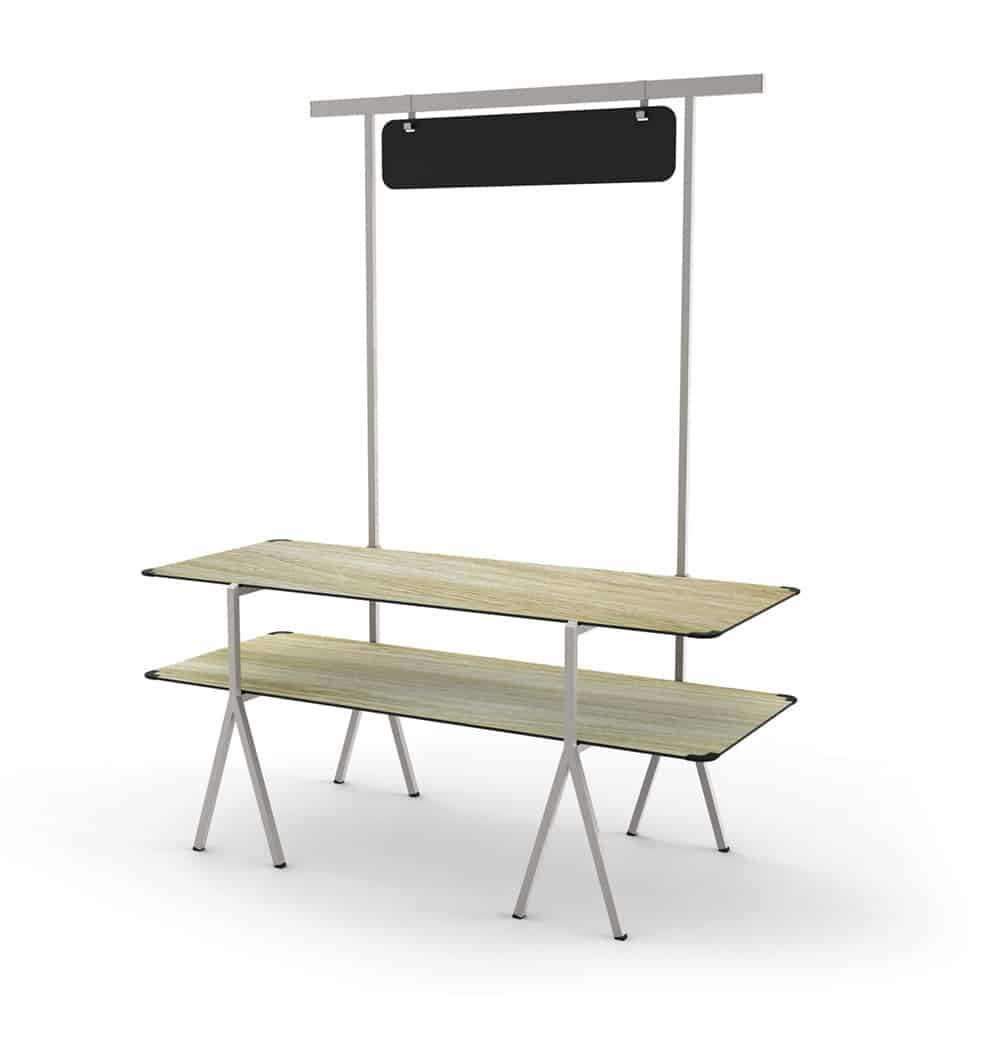 rosseto-modulite-2-level-kit-mt-2002nws-naturholz-tafel-edelstahl image 1