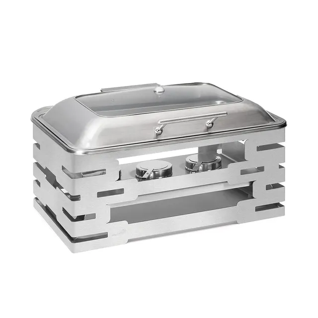 rosseto-multi-chef-sk061-chafing-dish-10-zoll-edelstahl-mit-soft-close-deckel image 1