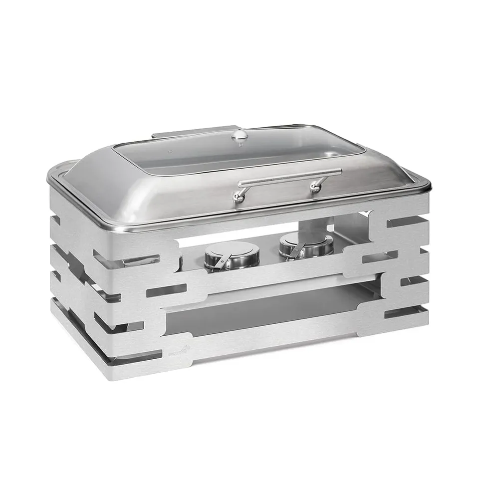 rosseto-multi-chef-sk061-chafing-dish-10-zoll-edelstahl-mit-soft-close-deckel image 1