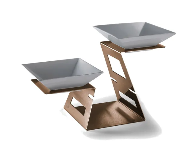 rosseto-swan-sm396-multi-level-bronze-riser-system-mit-2-porzellan-schalen image 1