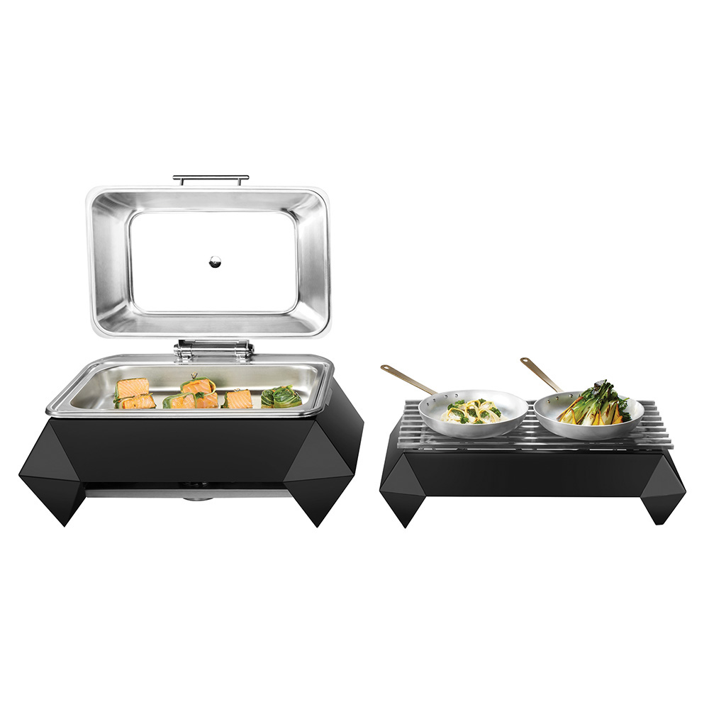 rosseto-diamond-multi-chef-sm274-chafing-rahmen-7-zoll-schwarz image 2