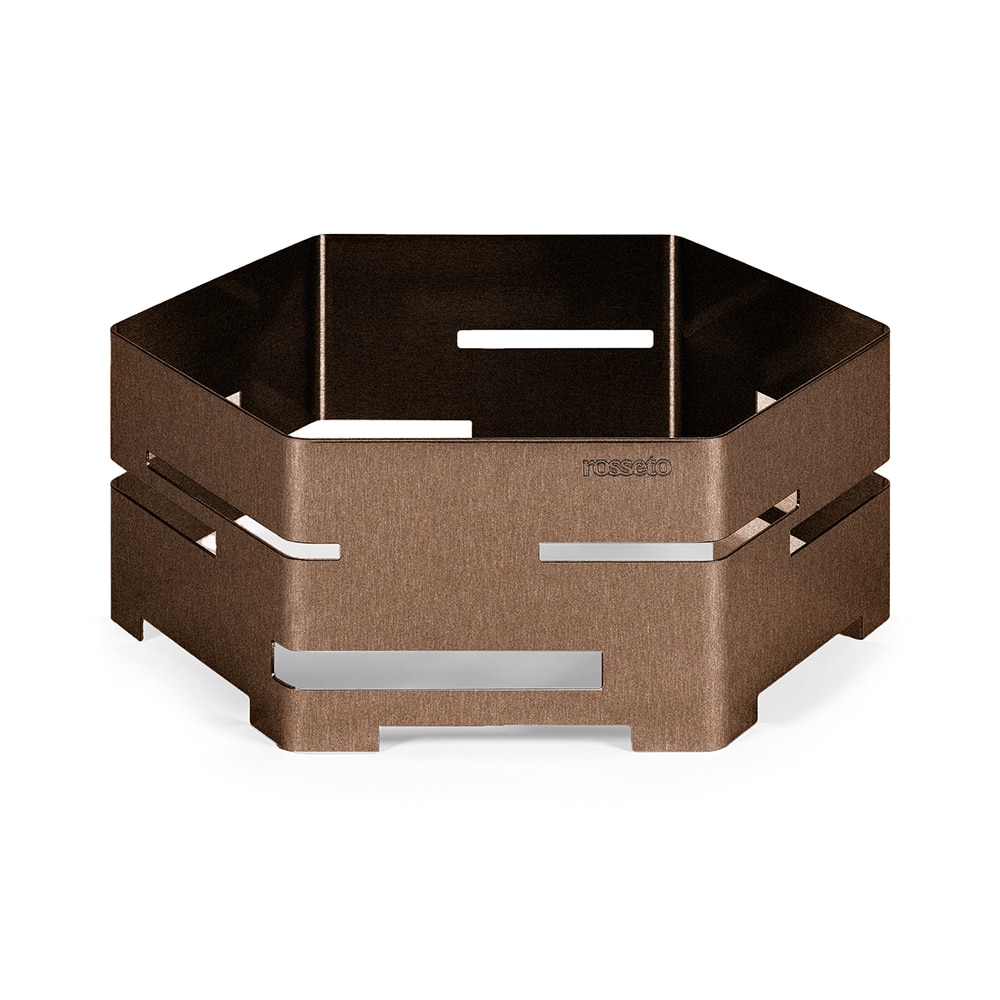 rosseto-honeycomb-sm399-riser-medium-bronze-waben-design image 1