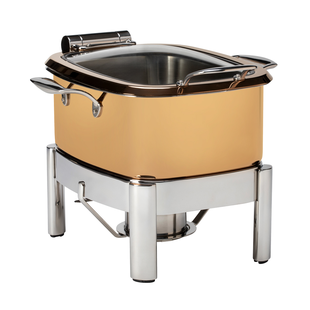 rosseto-gwd295k-gr-le-dish-gold-chafing-pot-4-2-qt-eckig-mit-rahmen image 4