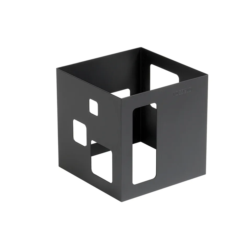 rosseto-sm140-buffet-w-rmer-quadratisch-18-cm-schwarz-matt-stahl image 1