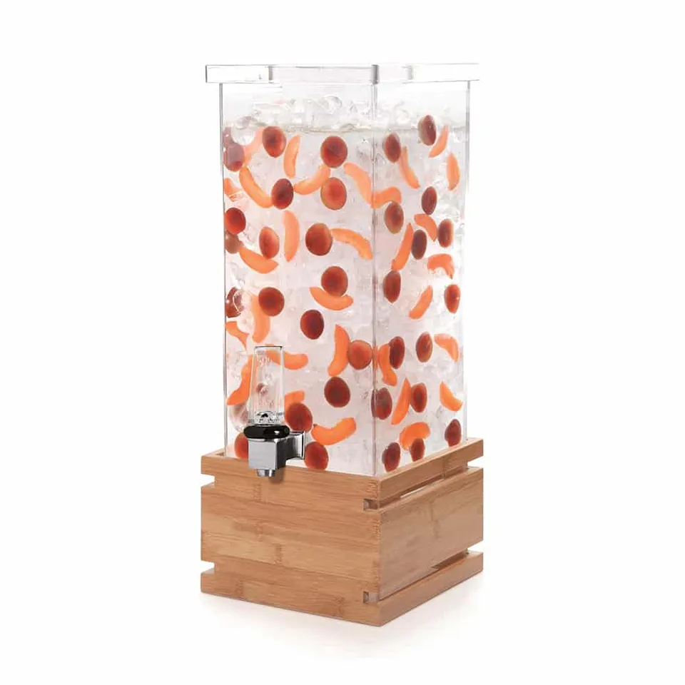 rosseto-ld131-getr-nkespender-quadratisch-4-gallonen-bambus-natur image 1
