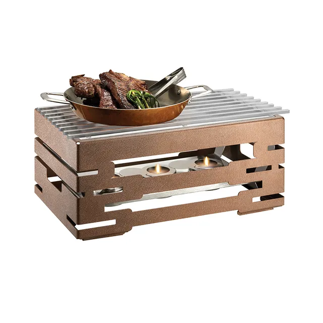 rosseto-multi-chef-sk052-bronze-warmer-kit-10-zoll-mit-brennerst-nder image 1