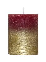 villaverde-rustikale-stumpenkerze-68-x-90-mm-metallic-gold-classic-candle image 5
