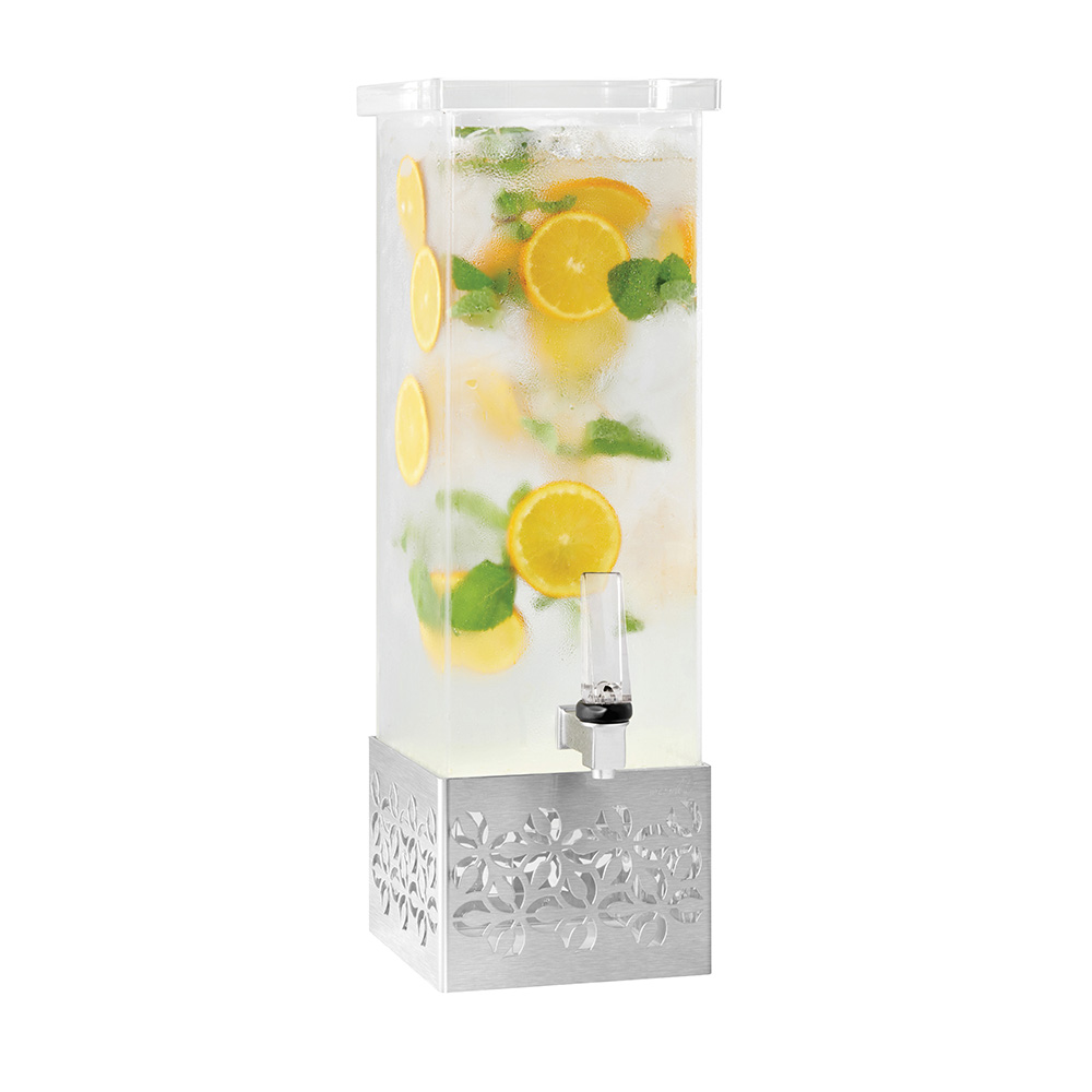 rosseto-iris-ld161-beverage-dispenser-2-gal-rechteckig-edelstahl-und-acryl image 1