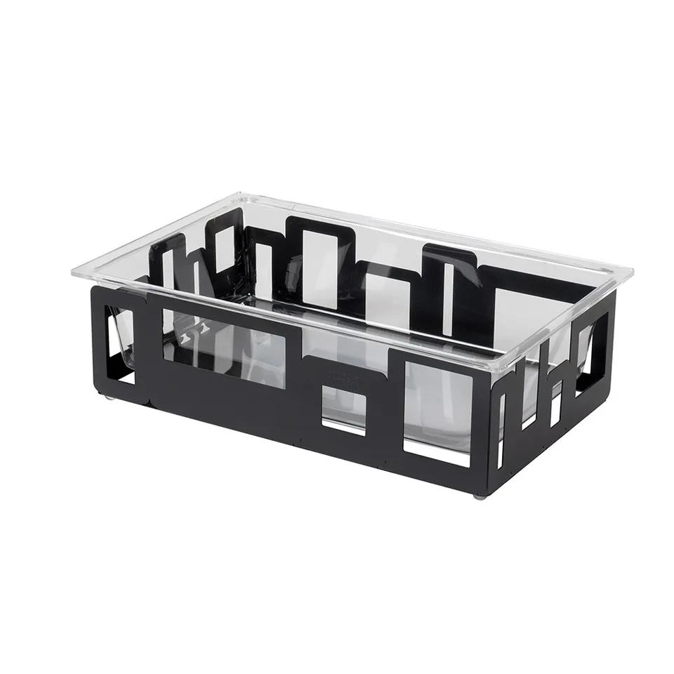 rosseto-large-rectangular-black-matte-ice-housing-sm113-mit-acryl-einsatz image 1