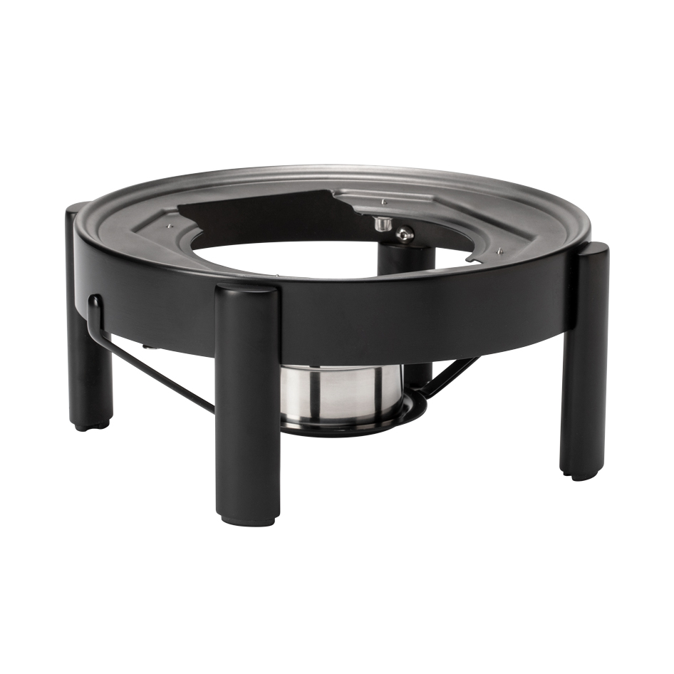 rosseto-le-dish-gwd300f-bk-induktionsrahmen-rund-schwarz-mit-brennerhalter image 1