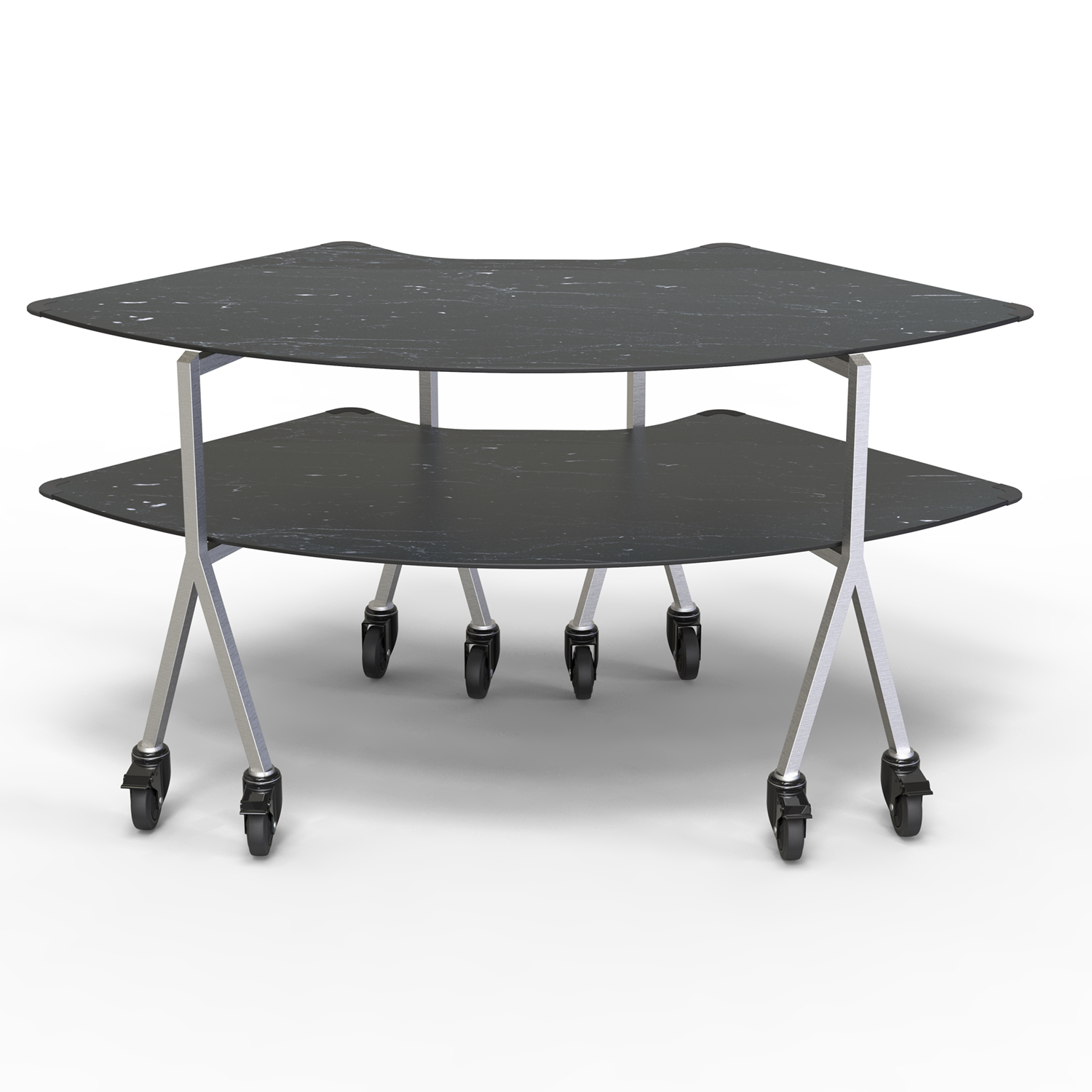 rosseto-modulite-mt-2008bmsw-2-ebenen-kit-black-marble-mit-rollen image 1