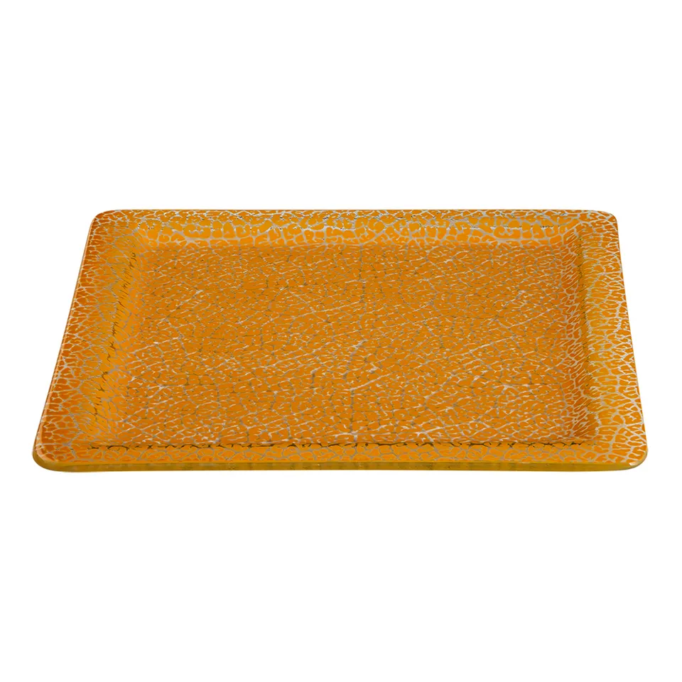rosseto-gls044m-kalderon-foglia-platter-senf-30cm-eckig-2er-set image 1