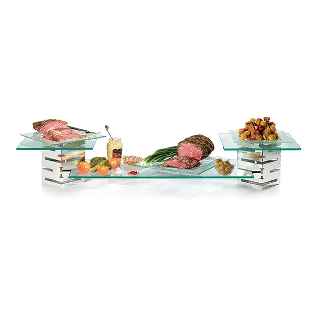 rosseto-skycap-5-teiliges-edelstahl-glas-riser-set-sk001 image 1