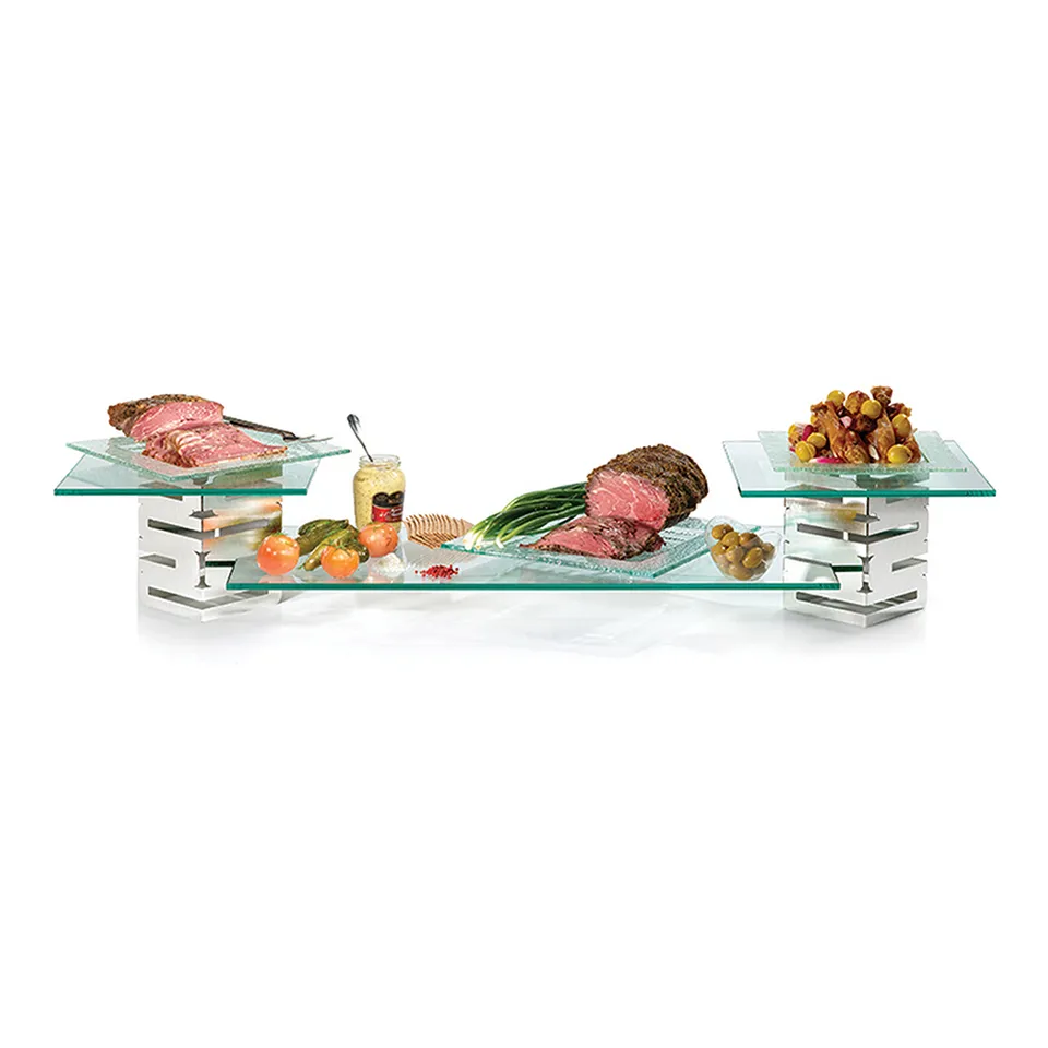 rosseto-skycap-5-teiliges-edelstahl-glas-riser-set-sk001 image 1
