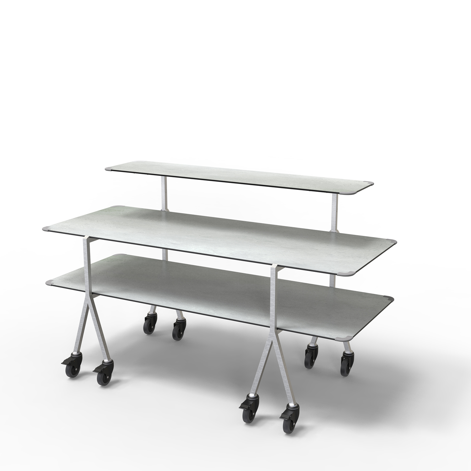 rosseto-modulite-mt-3003cgsw-3-level-kit-concrete-gray-mit-rollen image 1