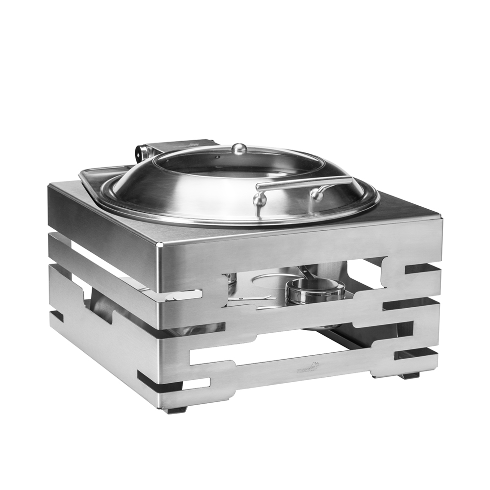 rosseto-multi-chef-sk089-chafing-warmer-edelstahl-eckig-mit-rundem-soft-close-de image 1