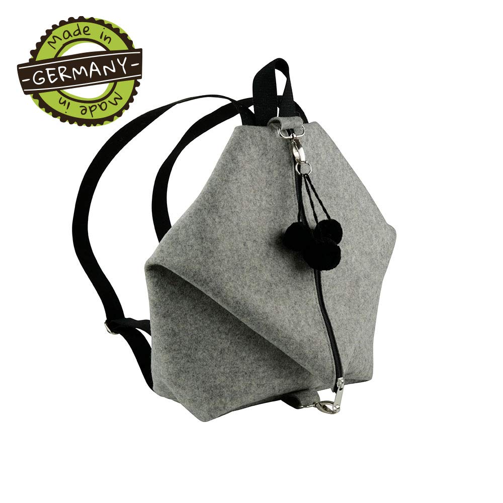 biozoyg-backpack-mina-filz-rucksack-hell-meliert-27x34x12cm-merinowolle image 2