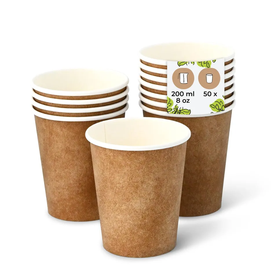 biozoyg-kaffeebecher-pappbecher-200ml-80mm-wei-braun-50-st-ck image 1