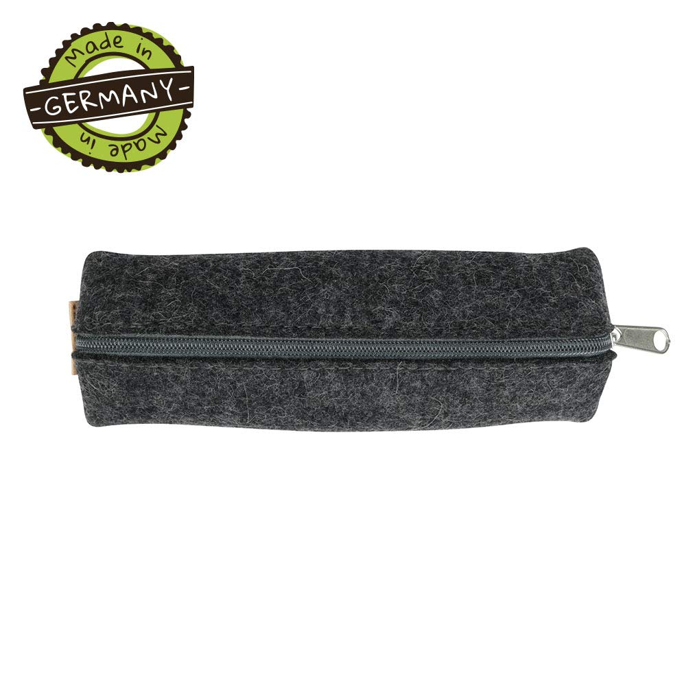biozoyg-filz-federmappe-fynn-gr-e-m-20x7-7-cm-dunkel-meliert image 2