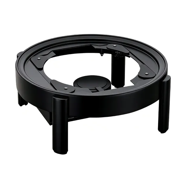 rosseto-vista-black-round-gestell-gw40esf-bk-mit-induktion-brennerhalter image 1