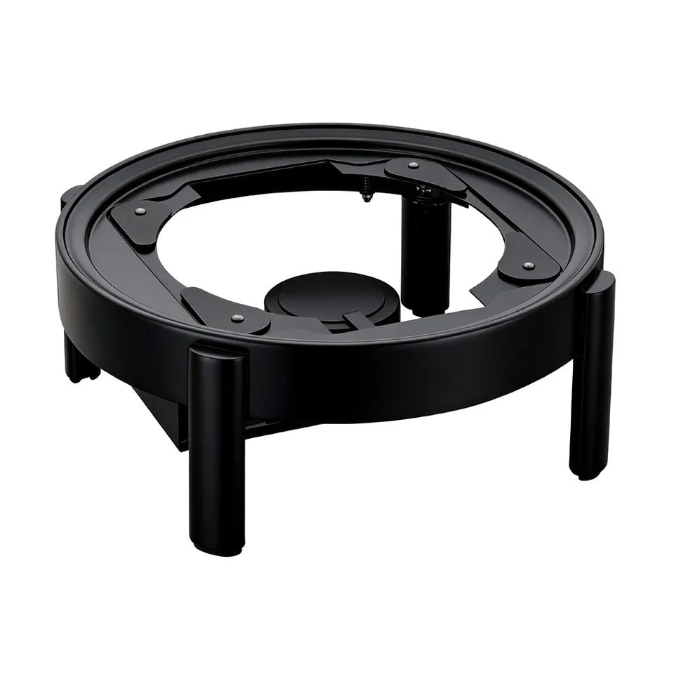 rosseto-vista-black-round-gestell-gw40esf-bk-mit-induktion-brennerhalter image 1